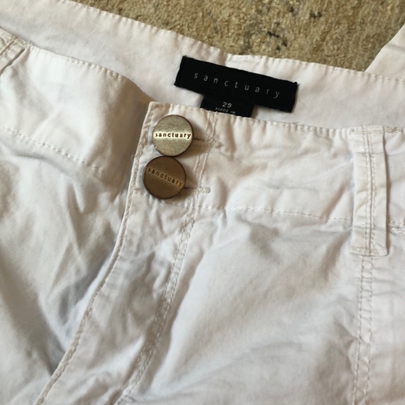 Sanctuary white cargo capris - Picture 5 of 7